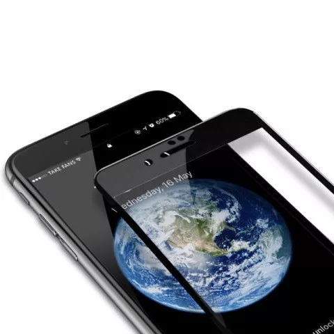 Folie de sticla Apple iPhone 6/6S, Full Glue 5D, margini negre
