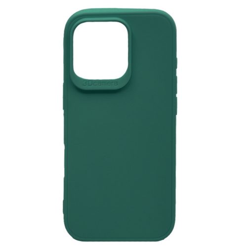 Husa protectie Apple iPhone 16 Pro, Matt TPU My Choice, silicon moale, verde