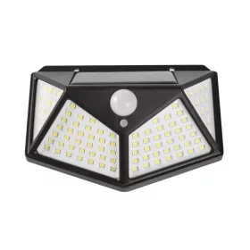   Lampa de exterior cu incarcare solara BK-100, senzor de miscare, unghi de 270 de grade, neagra