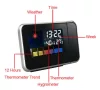Ceas de camera cu proiectie pe tavan DS-8190, alarma, calendar, statie meteo, negru