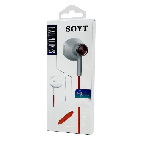 Casti audio cu microfon Soyt ST-1062, rosii