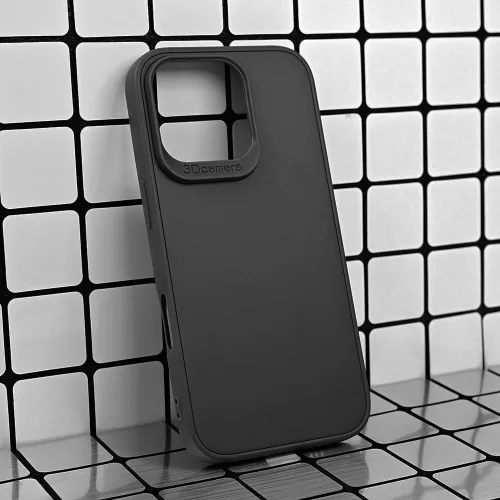 Husa protectie Apple iPhone 16 Pro Max, Matt TPU My Choice, silicon moale, neagra