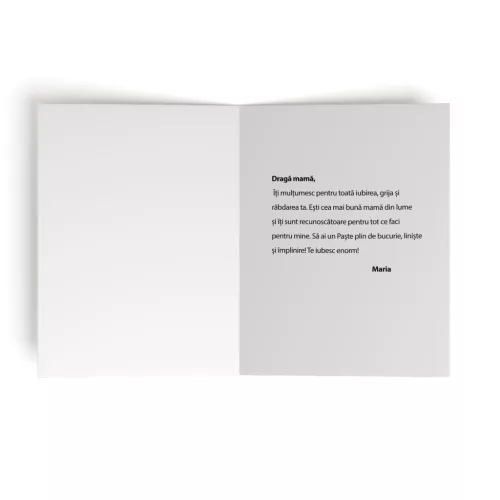 Felicitare personalizata de Paste, cu poza si textul tau!