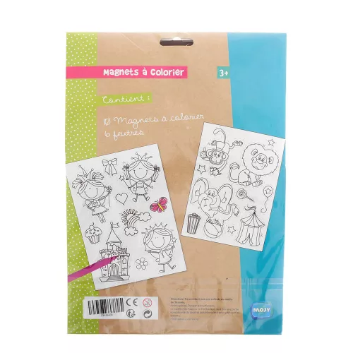 Set magneti de frigider de colorat - Printesa in castel