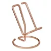 Suport birou pentru telefon mobil, metalic, rose gold