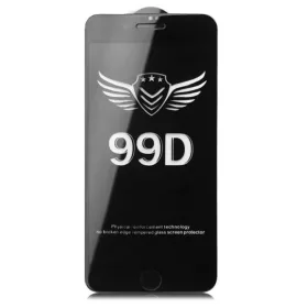   Folie de sticla Full Glue 99D pentru Apple iPhone 6 Plus / 6S Plus, margini negre