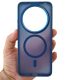 Husa Xiaomi Redmi 14c / Redmi A4 / Poco C75, Magsafe Translucent, albastru inchis