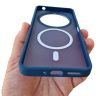 Husa Xiaomi Redmi 14c / Redmi A4 / Poco C75, Magsafe Translucent, albastru inchis