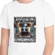 Tricou personalizat alb, copii/adulti, design Cappuccino Assassino 3, modal, diverse marimi
