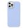 Husa Apple iPhone 13 Mini, Luxury Silicone, catifea in interior, baby blue