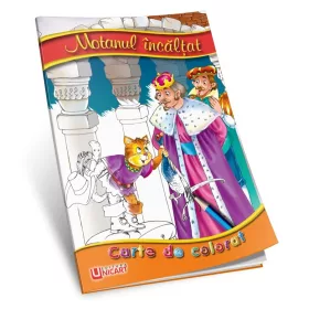   Carte de citit si colorat A5, editura Unicart, Motanul incaltat