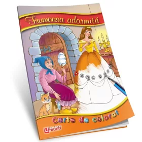   Carte de citit si colorat, editura Unicart, Frumoasa adormita
