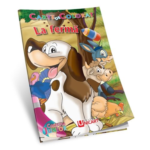 Carte de colorat A5, editura Unicart, La ferma