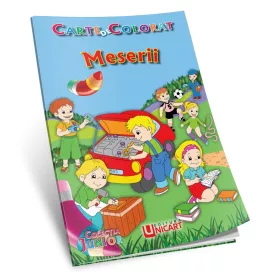 Carte de colorat A5, editura Unicart, Meserii