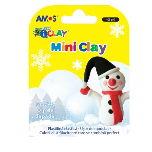 Plastilina copii Mini iClay, model om de zapada