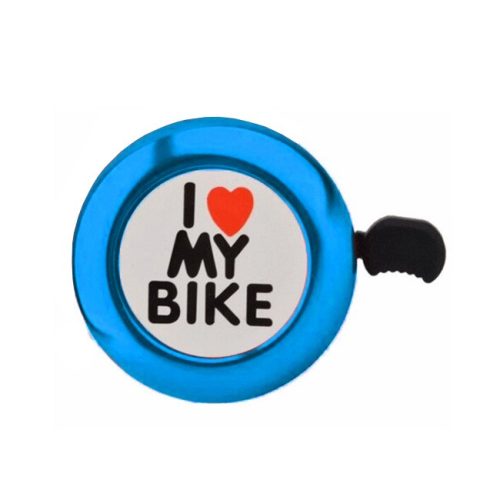Claxon pentru bicicleta "I love my bike", albastru
