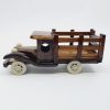Decoratiune lemn masinuta pick-up, maro