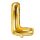 Balon din folie metalizata, 35 cm, auriu, litera L
