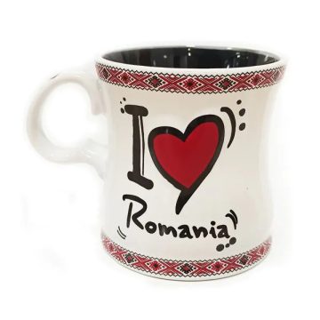 Cana ceramica Romania - I love Romania