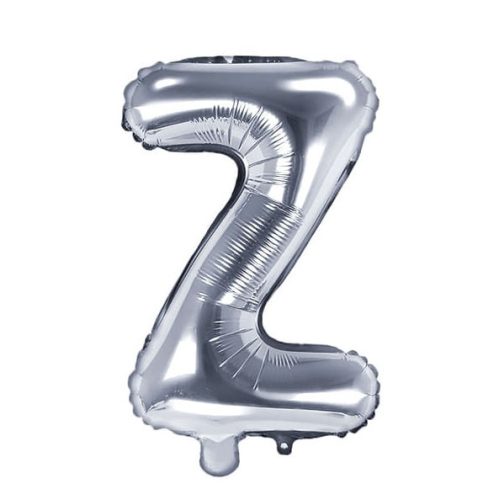 Balon din folie metalizata, 35 cm, argintiu, litera Z