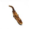 Jucarie din lemn crocodil, 29 cm, coada flexibila