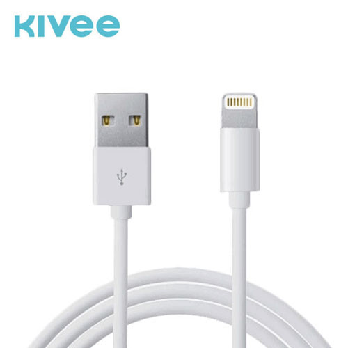Cablu date si incarcare Lightning (iPhone) Kivee KV-CT001, 1 metru, alb