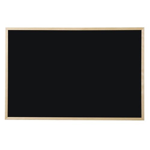 Tabla magnetica neagra cu rama din lemn, scriere cu creta, 30 x 40 cm