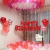 Set baloane din folie metalizata Happy Birthday, 40 cm, roz