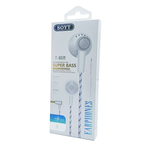 Casti audio cu microfon Soyt ST-1071, albe