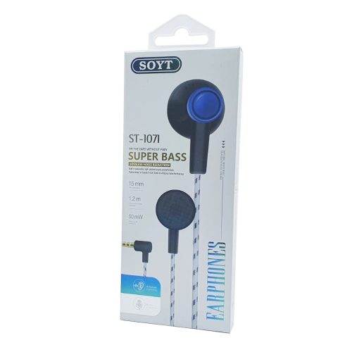 Casti audio cu microfon Soyt ST-1071, albastre