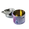 Scrumiera anti-vant, clapa rabatabila, metalica, model 500 euro