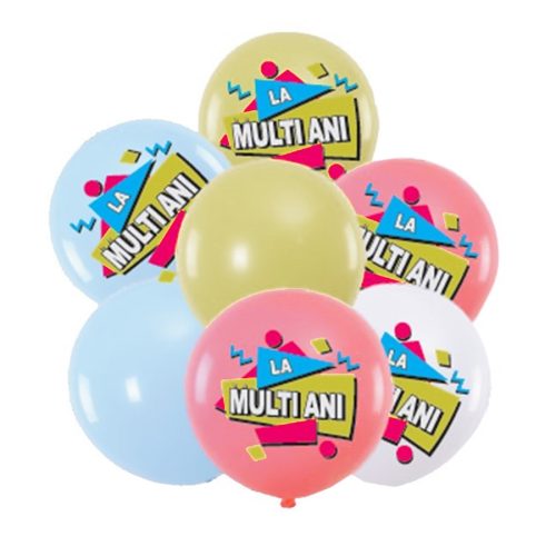 Set 7 baloane "La multi ani", 30 cm