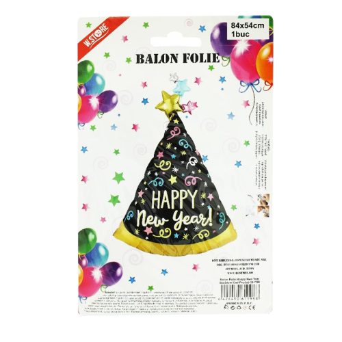 Balon „Happy New Year”, 84x54 cm