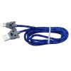 Cablu date si incarcare Type-C, 1 metru, 3A, model pisicuta, albastru