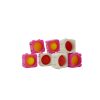 Set 8 blocuri de constructie din silicon, Pop Bubble, Fidget Toy, Puzzle, Multicolor