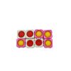 Set 8 blocuri de constructie din silicon, Pop Bubble, Fidget Toy, Puzzle, Multicolor