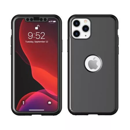 Husa Full Cover 360° pentru Apple iPhone 13 Pro  (fata + spate + sticla), neagra