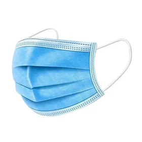   Set 50 masti protectie faciala, 3 pliuri, 3 straturi, de unica folosinta, albastre