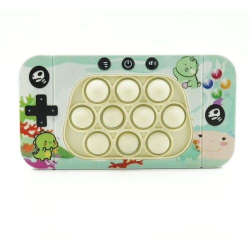 Jucarie interactiva Speed Push, joc de viteza apasare taste tip Pop-It, sunete si lumini, model dinozaur