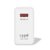 Incarcator casa fast charger 120W, 1 port USB, QC 5.0, cablu Lightning 6A inclus, alb