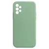 Husa Samsung Galaxy A53 5G, Liquid Silicone, catifea in interior, protectie camere, verde maslina