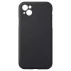 Husa Apple iPhone 13 Luxury Silicone, catifea in interior, protectie camere, negru