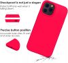 Husa Apple iPhone XR Luxury Silicone, catifea in interior, protectie camere, roz ciclam