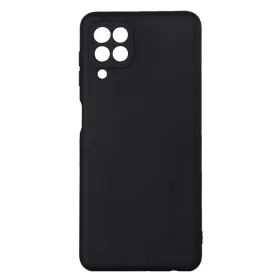   Husa Samsung Galaxy A12, Luxury Silicone, catifea in interior, neagra