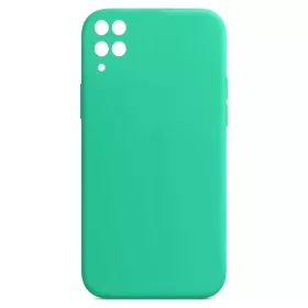   Husa Samsung Galaxy A12 Luxury Silicone, catifea in interior, turcoaz