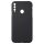 Husa Huawei P30 Lite Luxury Silicone, catifea in interior, protectie camere, negru