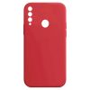Husa Huawei P30 Lite Luxury Silicone, catifea in interior, rosu