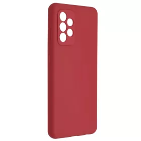   Husa Samsung Galaxy A13 4G Luxury Silicone, catifea in interior, protectie camere, rosu