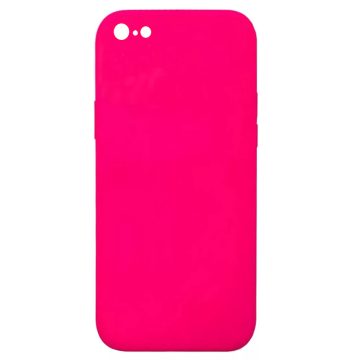   Husa Apple iPhone 7 / 8 Luxury Silicone, catifea in interior, protectie camere, roz ciclam
