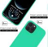 Husa Apple iPhone 7 / iPhone 8 / iPhone SE2, Luxury Silicone, catifea in interior, protectie camere, turcoaz